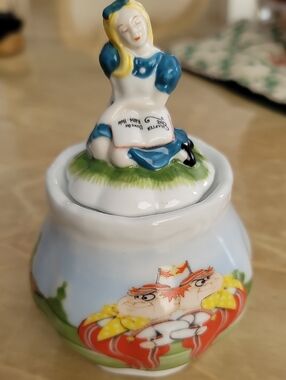 Colorful Ceramic Jar with Lid